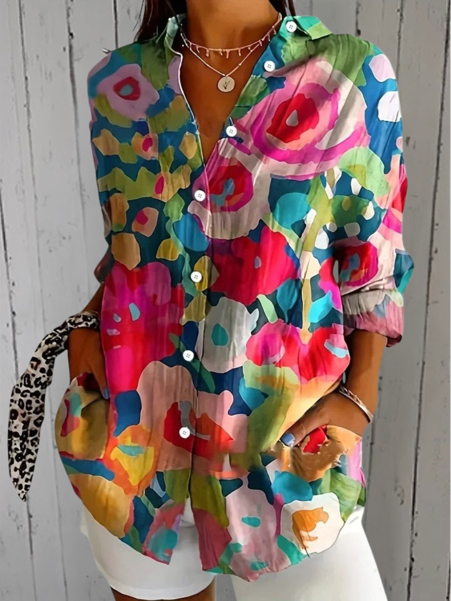 Remedios | Blusa con Botones Multicolor