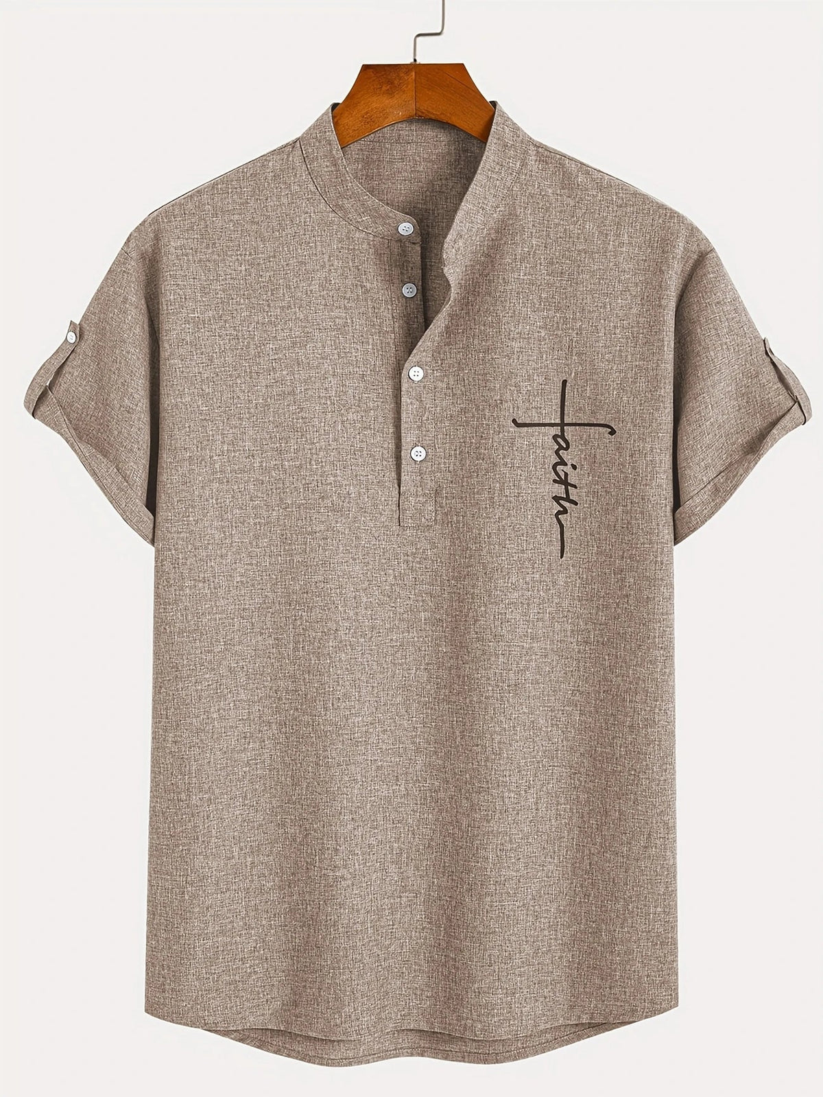 Jesús | Camisa Elegante Cuello Mao