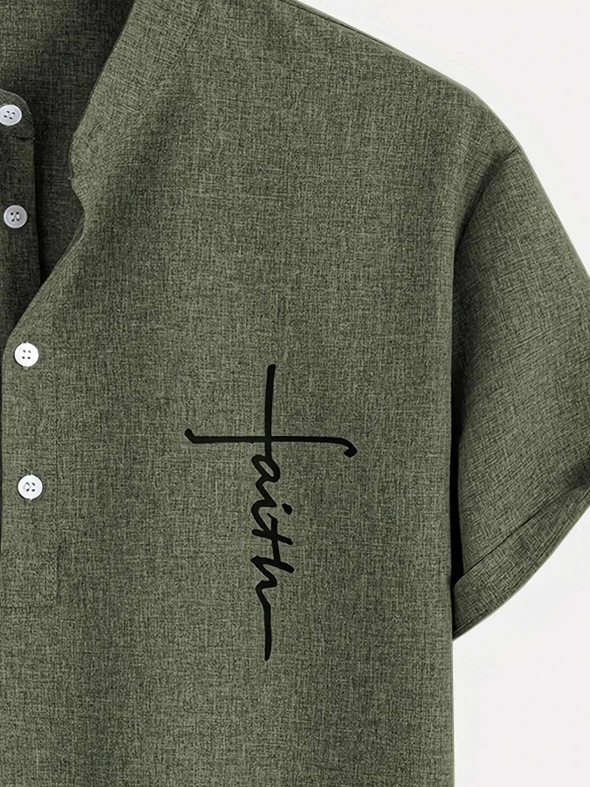 Jesús | Camisa Elegante Cuello Mao