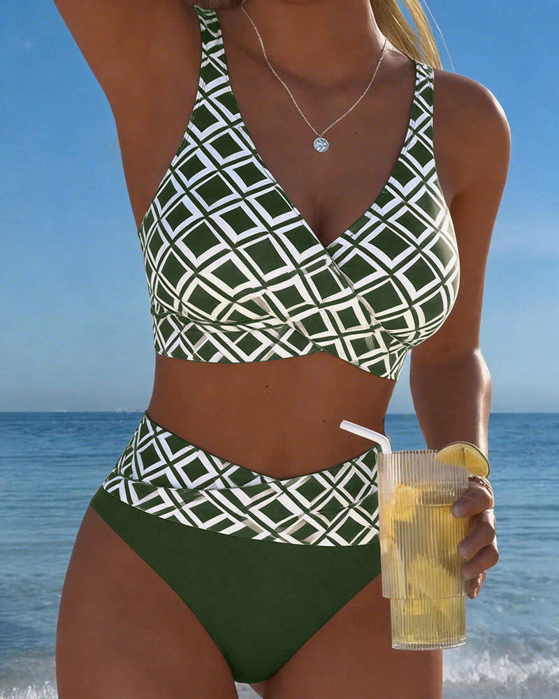 Adriana – Bikini de Dos Piezas con Estampado Geométrico