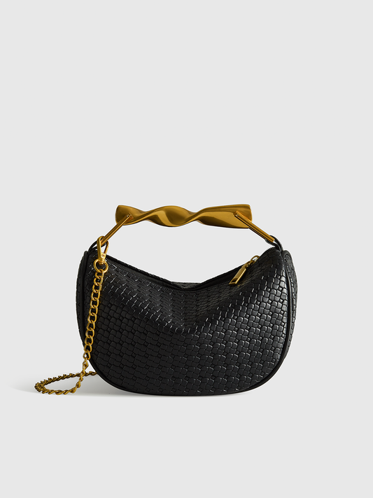 Auryn | Bolso de piel texturizada con cadena