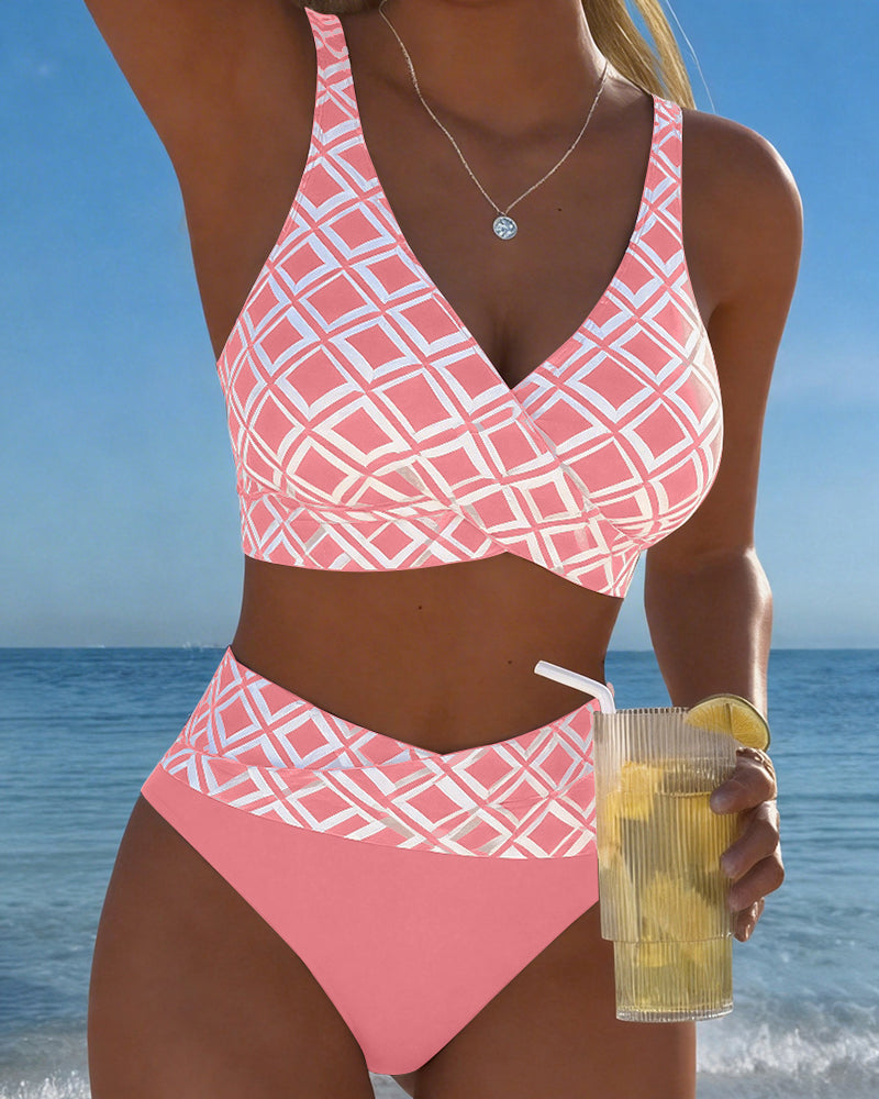 Adriana – Bikini de Dos Piezas con Estampado Geométrico