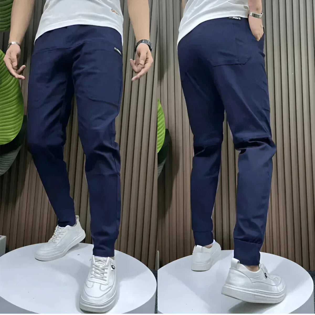 Eduardo | Pantalón cargo elástico premium para hombre
