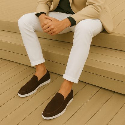 Agustín | Mocasín Elegante de Ante Hombre
