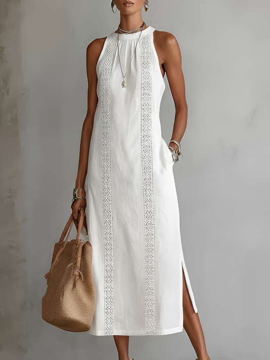 Jimena | Midi Dress con Cuello Alto